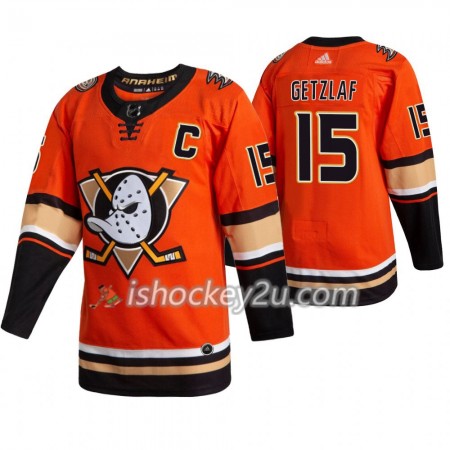 Mænd NHL Anaheim Ducks Trøje Ryan Getzlaf 15 Adidas 2019-20 Appelsin Authentic